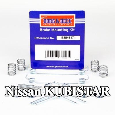 BORG & BECK طقم تركيب وسادات الفرامل — Nissan Kubistar