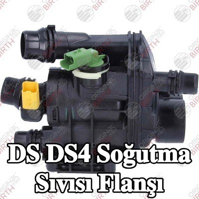 BIRTH Soğutma Sıvısı Flanşı Ön Aks, Alt, contalı/sızdırmaz, sıcaklık sensörlü, termostatlı — DS Ds4