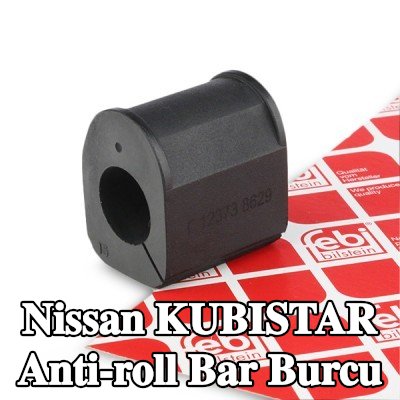 FEBI BILSTEIN Ön aks stabilizatör çubuğu burcu, iç, 22mm, Kauçuk — Nissan Kubistar