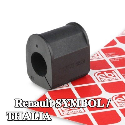 FEBI BILSTEIN جلبة قضيب مانع للانقلاب المحور الأمامي, داخلي, 22mm, مطاط — 2012 Renault Symbol / Thalia