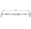 BOSCH El freni kablosu 817mm — Mercedes-Benz Gl (5)