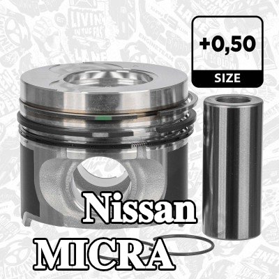 ET ENGINETEAM المكبس — 2010 Nissan Micra