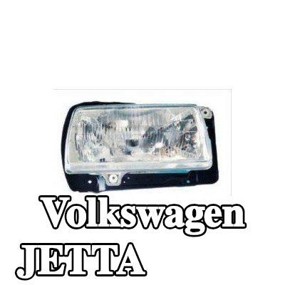 TYC المصباح الأمامي الأيسر, H4, مع حامل لمبة — 1990 Volkswagen Jetta