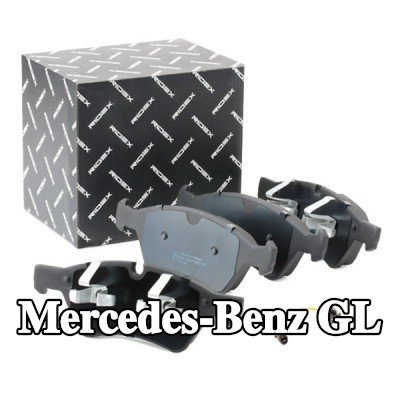 RIDEX مجموعة أقراص الفرامل والوسادات للمحور الأمامي, مع مشبك مكبس — 2012 Mercedes-Benz Gl