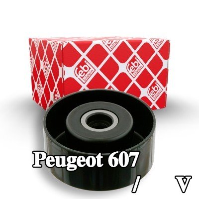 FEBI BILSTEIN بكرة الانحراف/التوجيه, V-ribbed belt Outer Diameter: 65mm — Peugeot 607