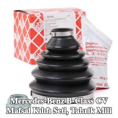 FEBI BILSTEIN CV kılıf kiti, tekerlek tarafı tahrik mili, Termoplast — 2011 Mercedes-Benz B-Class