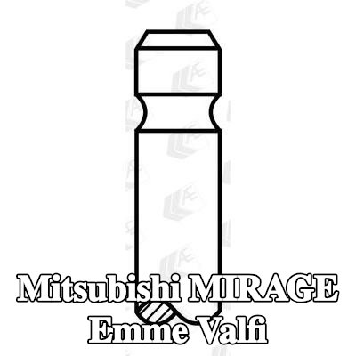 AE Emme valfi Sertleştirilmiş valf sapı ucu — Mitsubishi Mirage