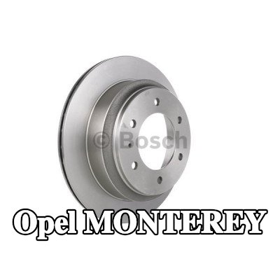 BOSCH القطر الخارجي لقرص المكابح: 313mm, مُهوى, مزود بفتحات تهوية داخلية, مشحم — Opel Monterey
