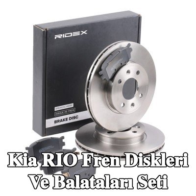 RIDEX Fren diskleri ve balataları seti Ön Aks, içten havalandırmalı — 2005 Kia Rio