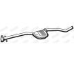 WALKER Orta susturucu 1670mm, montaj parçaları olmadan — Opel Calibra (2)