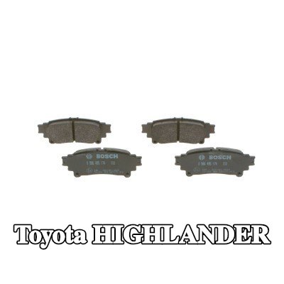 BOSCH مجموعة وسادات الفرامل 15, 2mm, مع دليل التركيب — Toyota Highlander