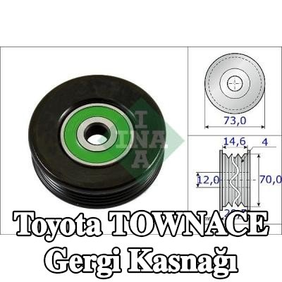 INA Gergi kasnağı Ø: 73mm — Toyota Townace
