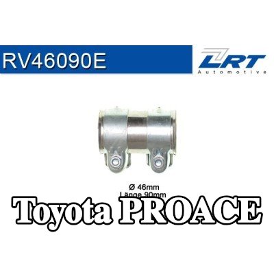LRT موصل الأنابيب، نظام العادم — Toyota Proace