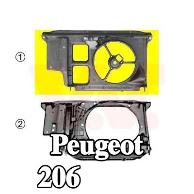 VAN WEZEL غطاء المحرك الأمامي — Peugeot 206