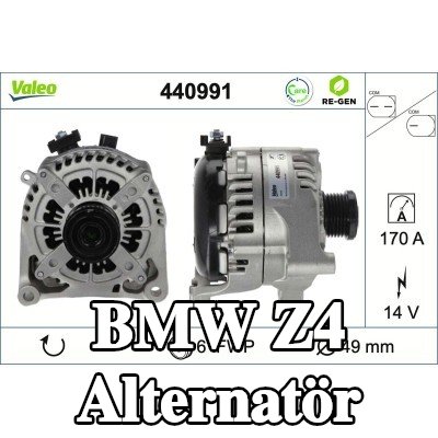 VALEO Alternatör 170A — BMW Z4