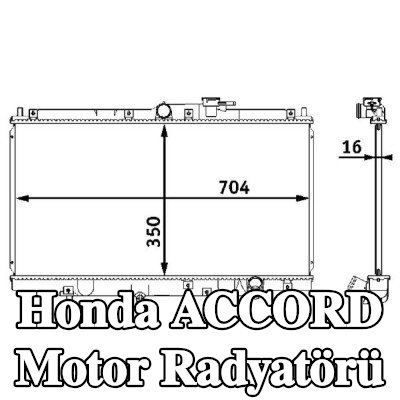 MAHLE Motor radyatörü — 1997 Honda Accord
