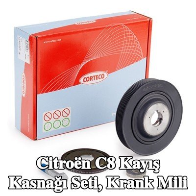 CORTECO Kayış Kasnağı Seti, krank mili — Citroën C8