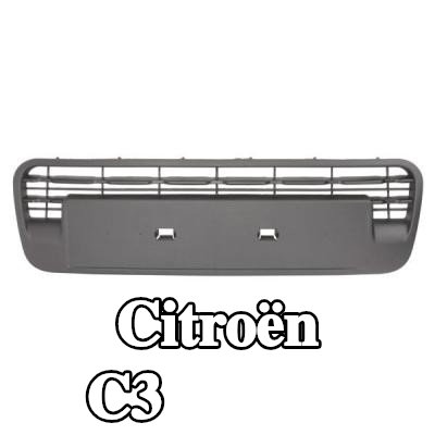 BLIC شبكة المبرد العلوية, أسود — 2012 Citroën C3