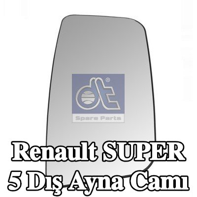 DT Spare Parts Her iki taraf için yan ayna camı — Renault Super 5
