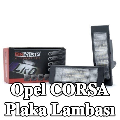 EINPARTS Plaka lambası — 2002 Opel Corsa