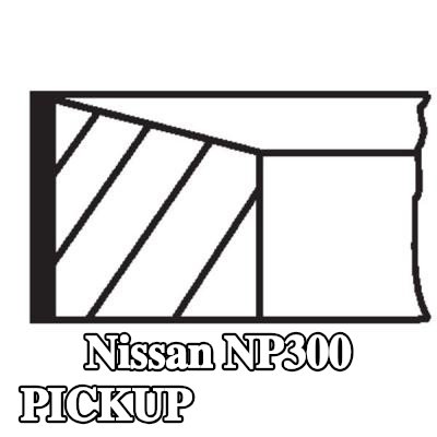 MAHLE مجموعة حلقات المكبس — Nissan Np300 Pickup
