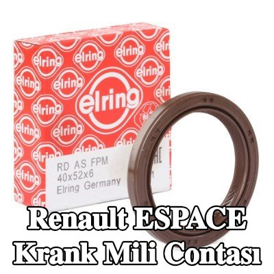 ELRING FPM (florlu kauçuk) krank mili contası — Renault Espace