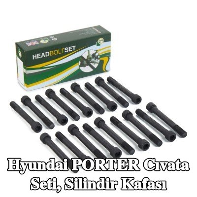 BGA Cıvata Kiti, silindir kafası M12 — Hyundai Porter