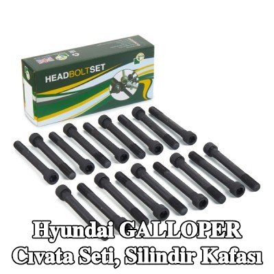 BGA Cıvata Kiti, silindir kafası M12 — Hyundai Galloper