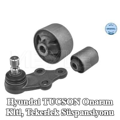 MEYLE Onarım kiti, tekerlek süspansiyonu Ön Aks Sol, Ön Aks Sağ, bilyeli mafsal ile, lastik yatağı ile — Hyundai Tucson