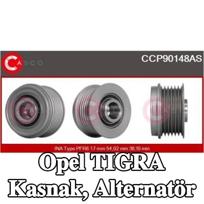 CASCO Kasnak, alternatör — Opel Tigra