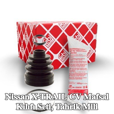 FEBI BILSTEIN CV kılıf kiti, ön aks sağ tahrik mili, Kauçuk — 2012 Nissan X-trail