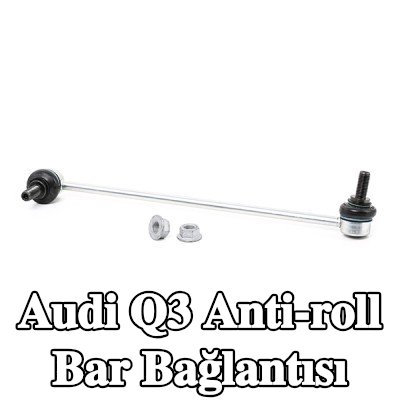 LEMFÖRDER Ön aks sol anti-roll bar bağlantısı, Ön Aks Sağ, 335mm, sabitleme malzemesi ile — Audi Q3