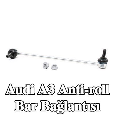 LEMFÖRDER Ön aks sol anti-roll bar bağlantısı, Ön Aks Sağ, 335mm, sabitleme malzemesi ile — Audi A3
