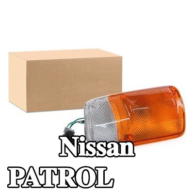 ABAKUS مؤشر جانبي أمامي أيسر, أصفر, مع لمبة — 1997 Nissan Patrol