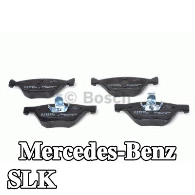 BOSCH مجموعة وسادات الفرامل 20mm, مع لوحة مانعة للصرير, مع مشبك مكبس — 2000 Mercedes-Benz Slk