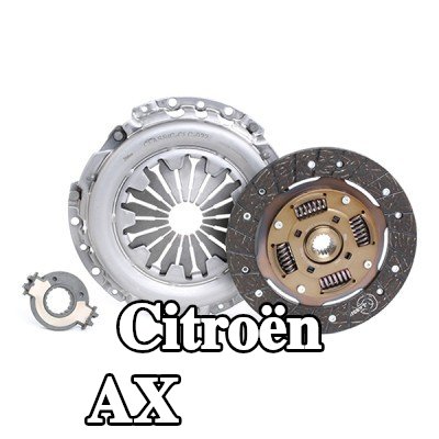 VALEO طقم القابض CLASSIC KIT3P, مع محمل تحرير القابض — Citroën Ax
