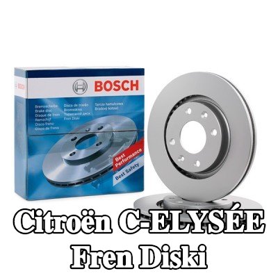BOSCH Fren diski Dış Çap: 266mm, Havalandırmalı, içten havalandırmalı, Kaplamalı — Citroën C-elysée
