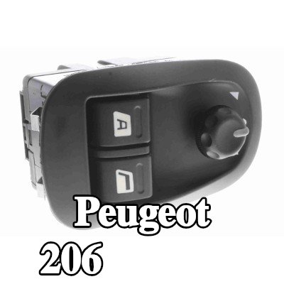 VEMO مفتاح نافذة جانب السائق, الأمامي, جودة VEMO الأصلية — Peugeot 206