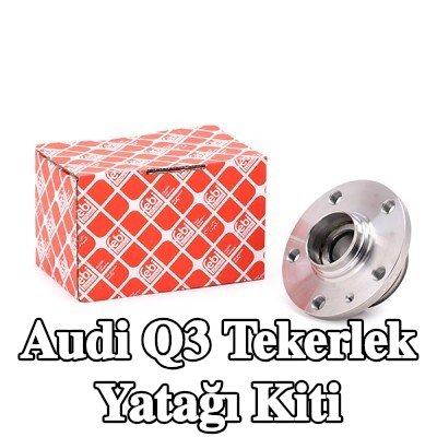 FEBI BILSTEIN Tekerlek yatağı kiti Arka Aks Sol, Arka Aks Sağ, Tekerlek göbeğine entegre tekerlek yatağı, entegre manyetik sensör halkalı, sabitleme/montaj malzemesi ile — Audi Q3