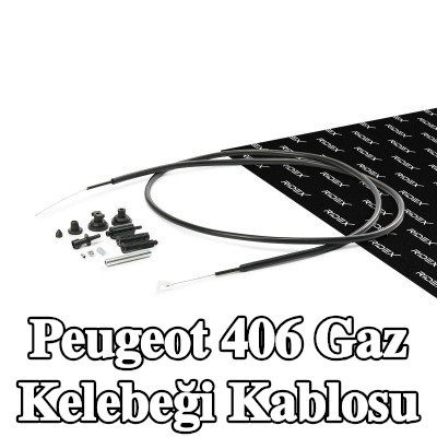 RIDEX Gaz kelebeği kablosu Ön — Peugeot 406