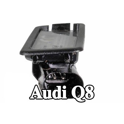 METZGER مصباح لوحة الأرقام الأيسر, يمين, مع LED, مع حامل لمبة, مع ختم الجودة E — Audi Q8