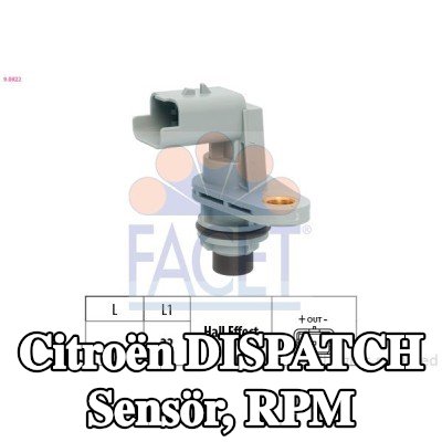 FACET Sensör, RPM — Citroën Dispatch