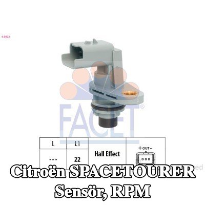 FACET Sensör, RPM — Citroën Spacetourer
