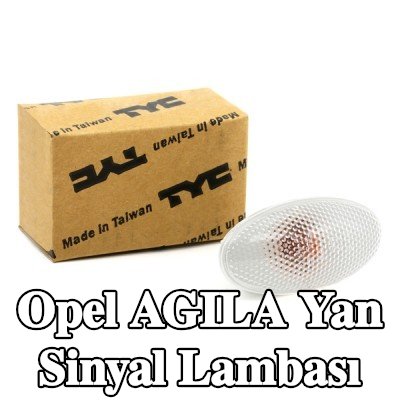 TYC Yan sinyal lambası her iki taraf, beyaz, ampul ile — Opel Agila