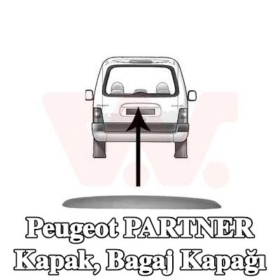 VAN WEZEL Kapak, bagaj kapağı — Peugeot Partner