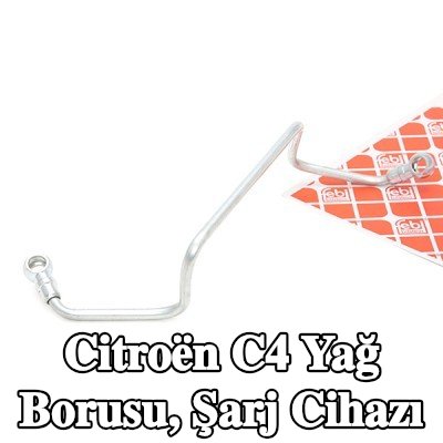FEBI BILSTEIN Yağ Borusu, şarj cihazı — 2012 Citroën C4