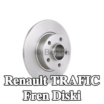 BOSCH Fren diski Dış Çap: 280mm, düz, Yağlanmış, entegre manyetik sensör halkası olmadan, tekerlek yatağı olmadan — Renault Trafic