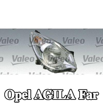 VALEO Far ORİJİNAL PARÇA, Sol, H4, PY21W, W5W, far seviyeleme motorlu, Gösterge Rengi: şeffaf — Opel Agila