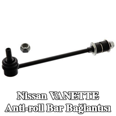 FEBI BILSTEIN Ön aks sol anti-roll bar bağlantısı, Ön Aks Sağ, 235mm, Çelik, lastik yastıklı, pullarla — 1995 Nissan Vanette