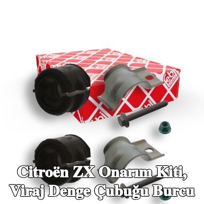 FEBI BILSTEIN Onarım kiti, anti-roll bar burcu Ön Aks, tutuculu, cıvata/vida ile — 1996 Citroën Zx